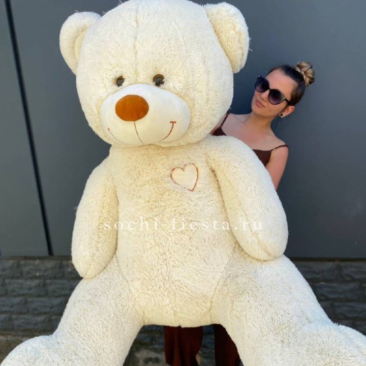 Белый плюшевый мишка большой в Оренбурге