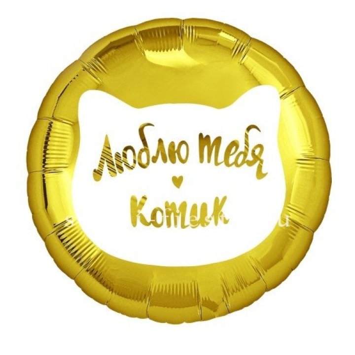 Фольгированный шар "Люблю тебя, Котик" в Оренбурге