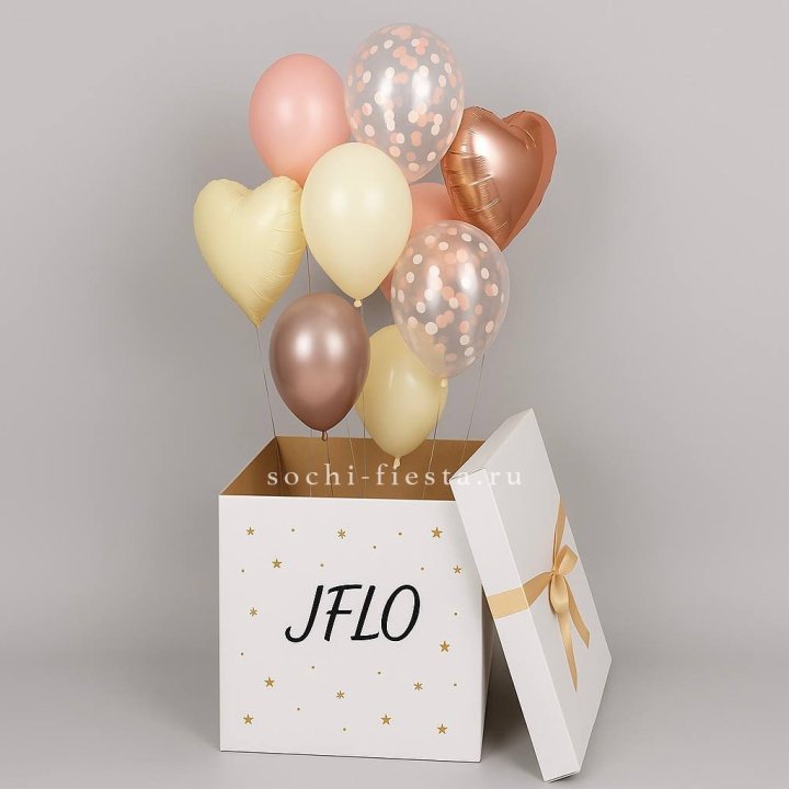 Коробка-сюрприз с шарами №2 в Оренбурге