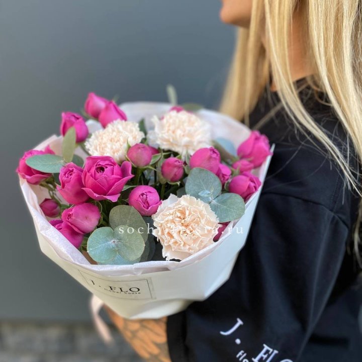 Букет с мисти бабблс №2 в Оренбурге