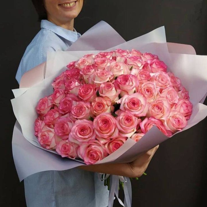 101 роза Джумилия в оформлении  в Оренбурге