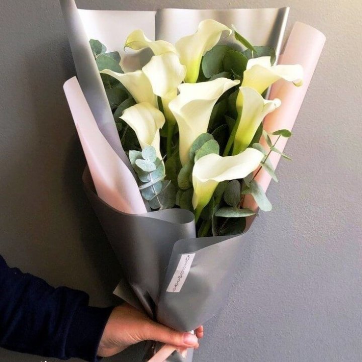 Каллы с эвкалиптом в Оренбурге