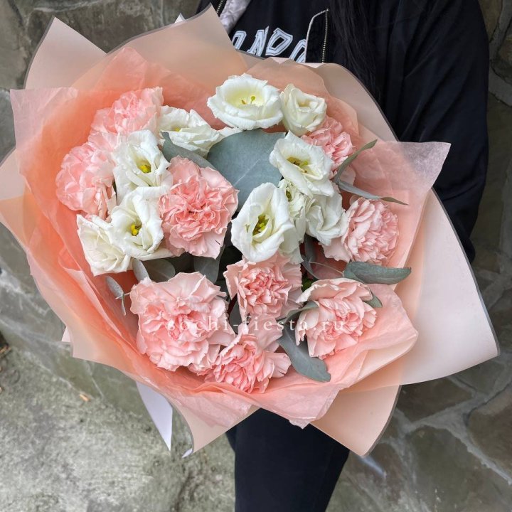  Букет диантусов "Пич" в Оренбурге