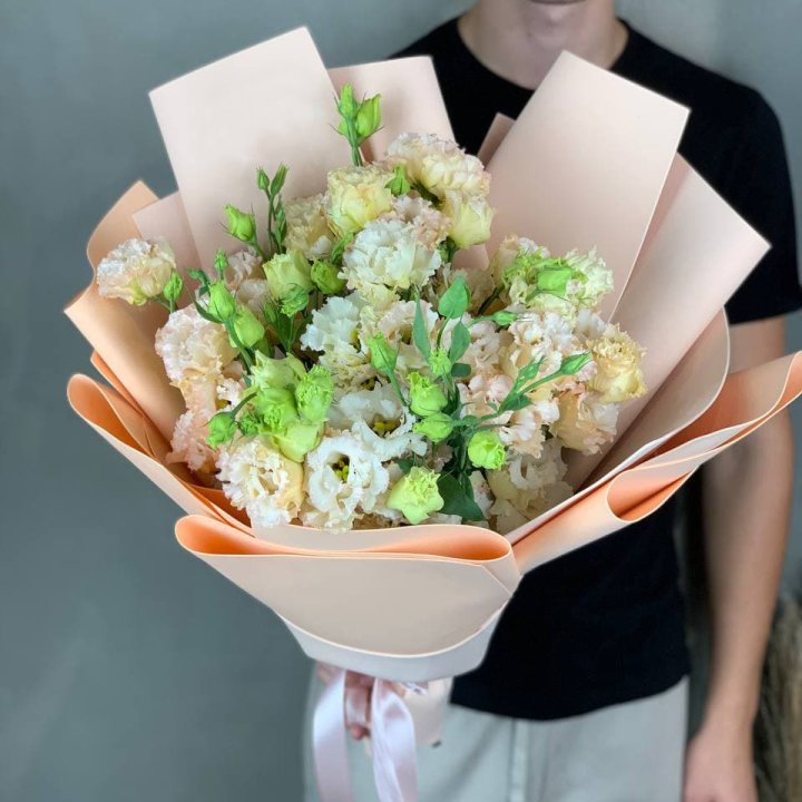 Букет эустом "Крем" в Оренбурге