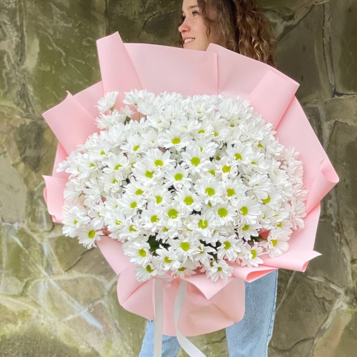  Букет хризантем "Крем" в Оренбурге