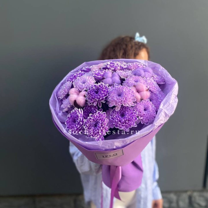 Хризантемы с хлопком в Оренбурге