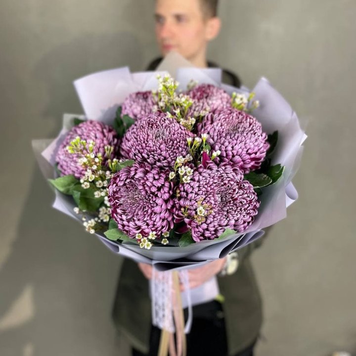 Букет хризантем "Палермо" в Оренбурге