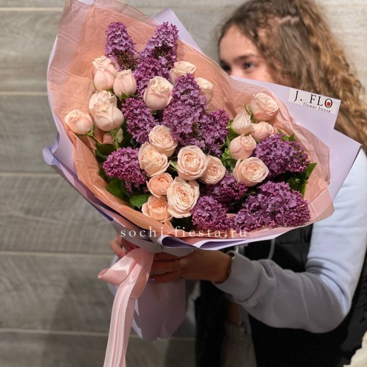 Букет "Лиловая весна" в Оренбурге