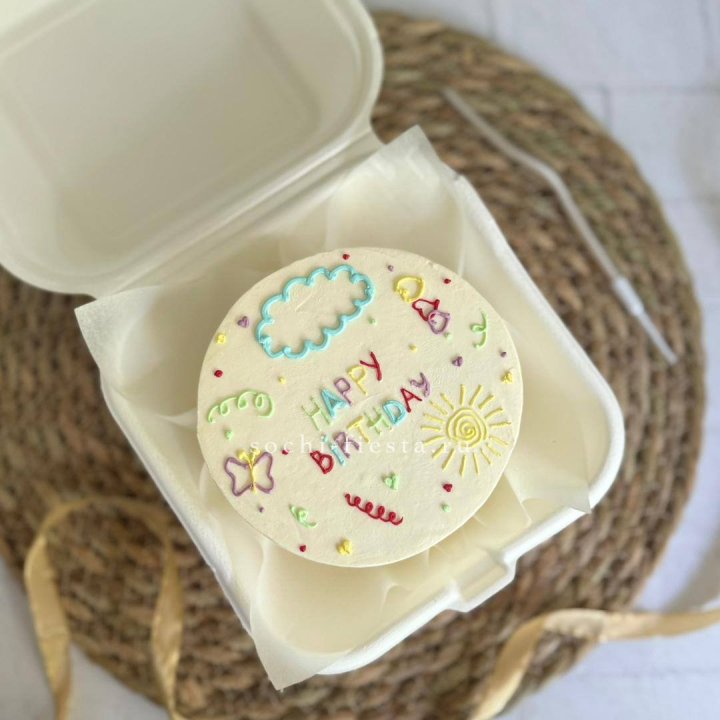 Бенто-торт "С днем рождения!"  в Оренбурге