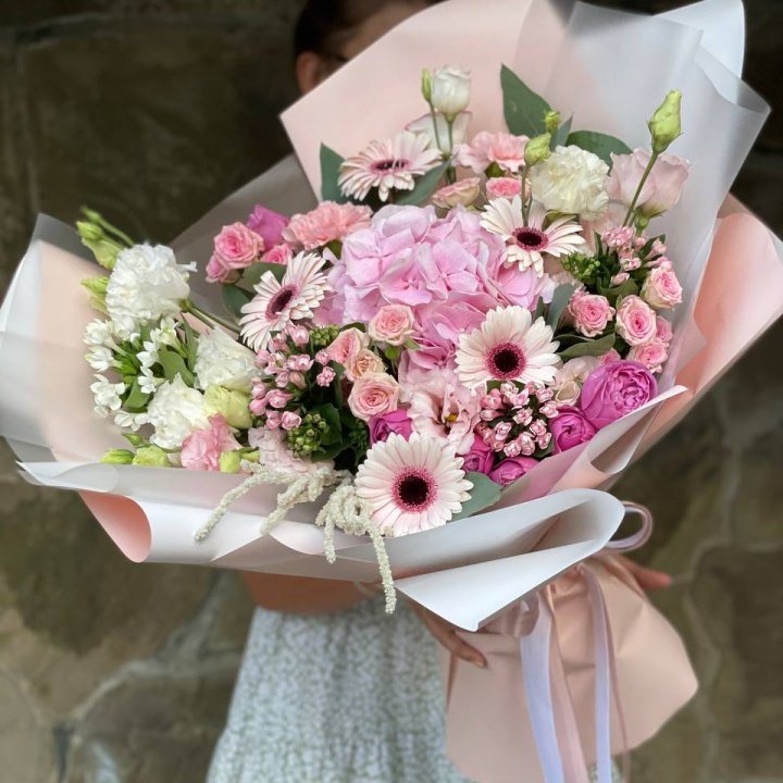 Авторский букет Пич в Оренбурге