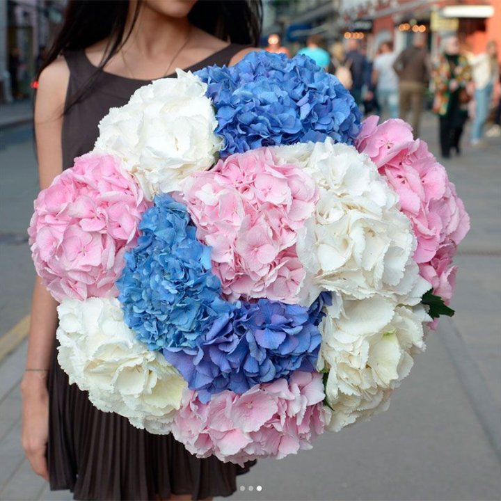 Букет гортензий "Инь-Янь" в Оренбурге