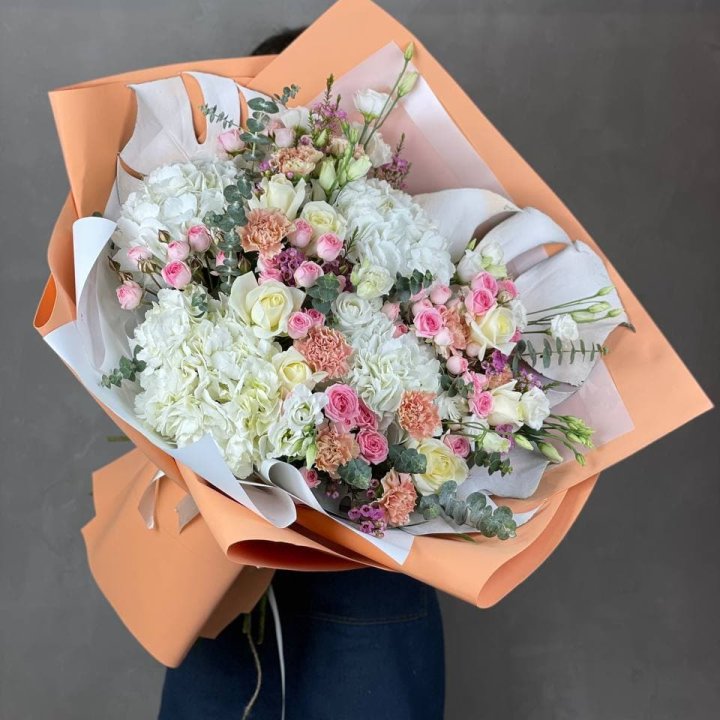 Макси-букет кремовый в Оренбурге