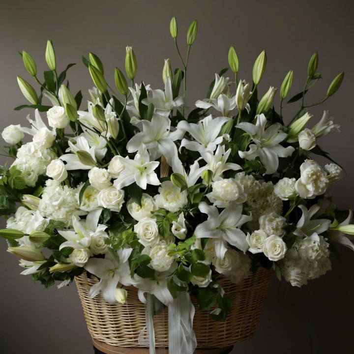 Цветочная корзина макси №3 в Оренбурге