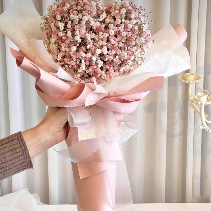 Сердце из гипсофилы  в Оренбурге