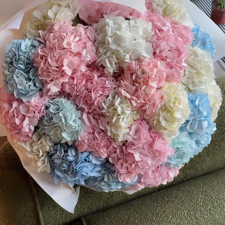 Букет гортензий микс в Оренбурге