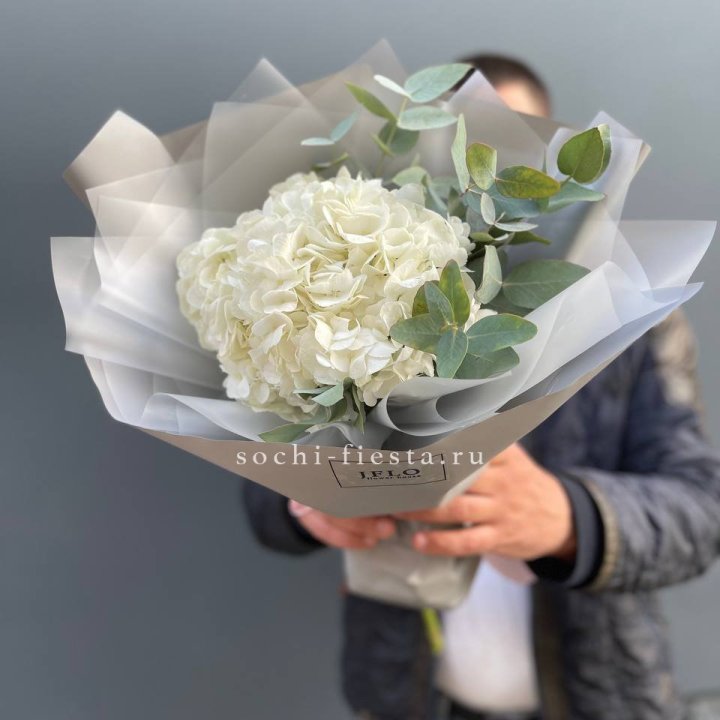  Букет  из белой гортензии в Оренбурге