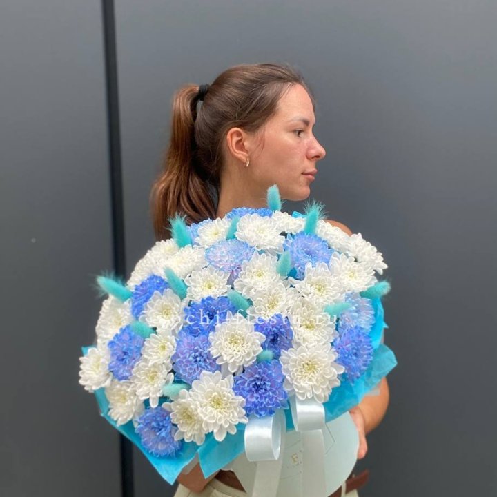  Коробочка  хризантем и лагуруса в Оренбурге