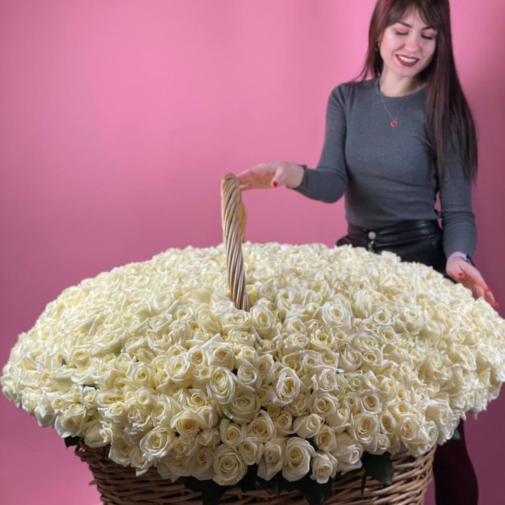 1001 белая роза в Оренбурге