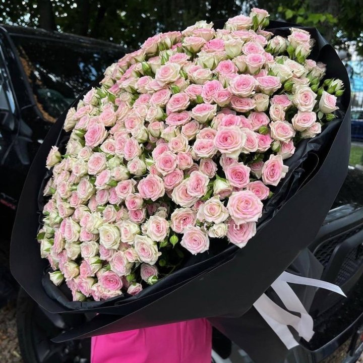 101 кустовая роза "Твистер" в Оренбурге