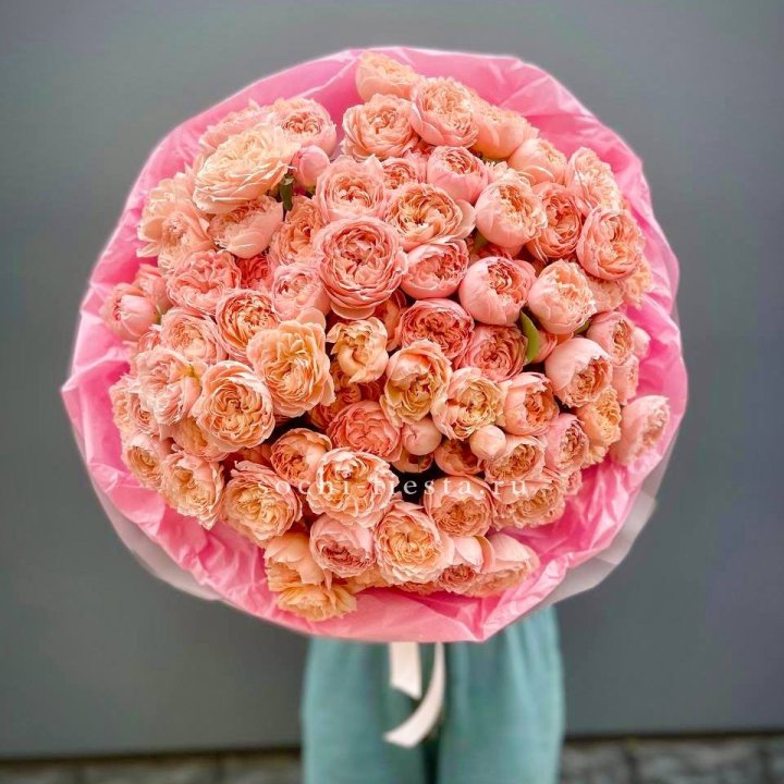 Букет кустовых пионовидных роз Джульетта "Принцесса" в Оренбурге