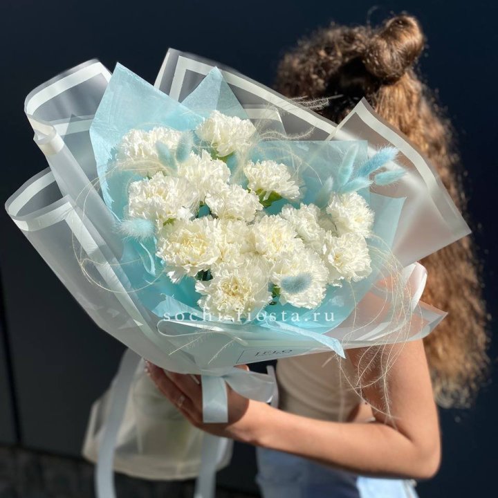 Воздушный букет из диантусов  в Оренбурге