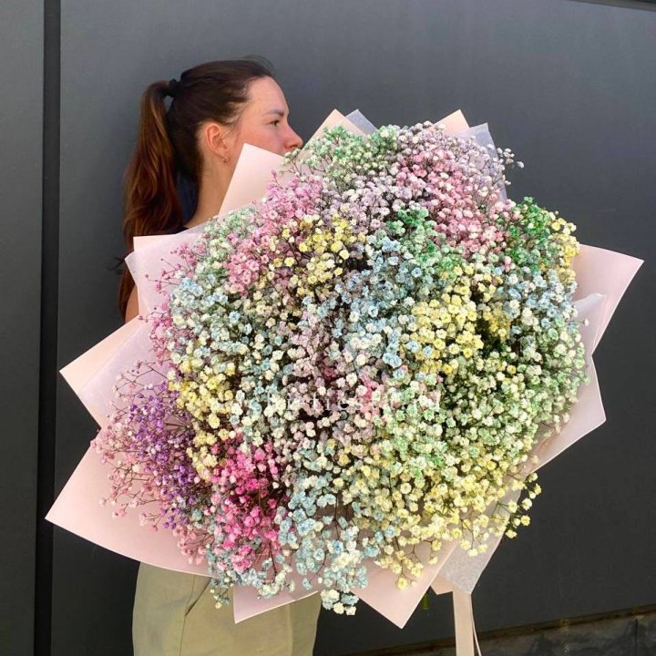 Пышный букет из гипсофил  в Оренбурге