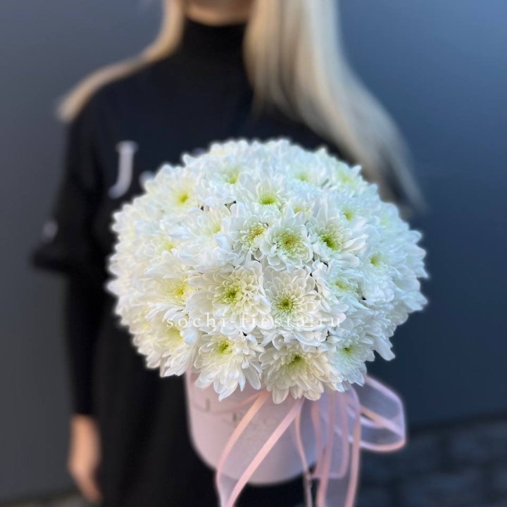 Коробка с хризантемами №1 в Оренбурге