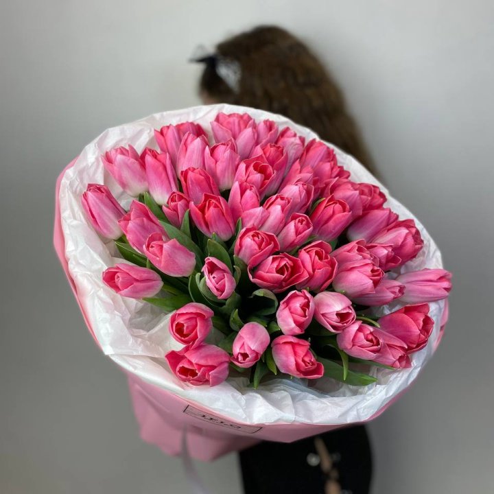 51 розовый тюльпан "Рози" в Оренбурге