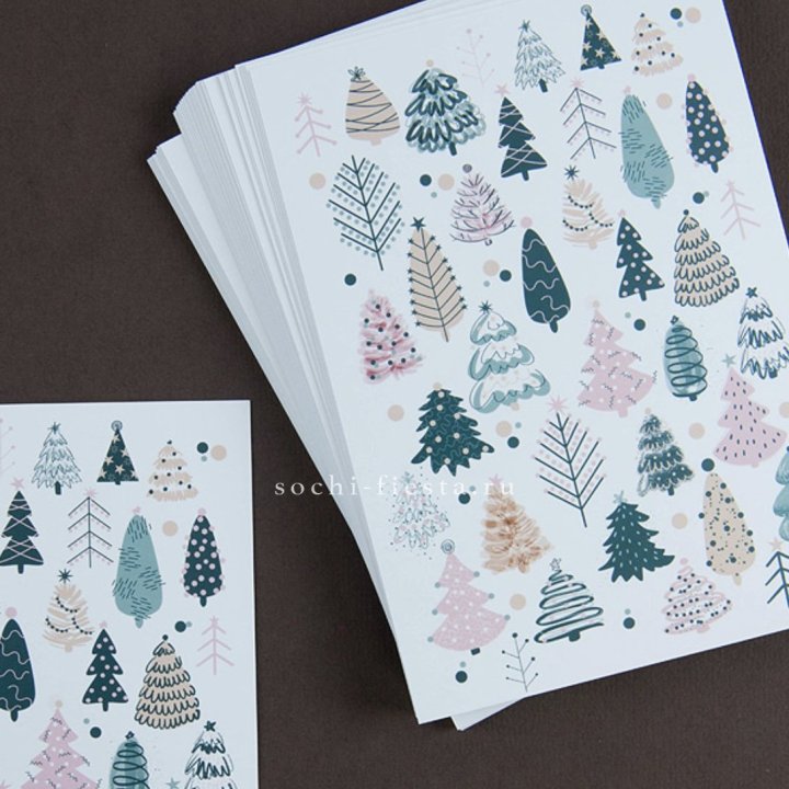 Открытка к букету "Елки" в Оренбурге