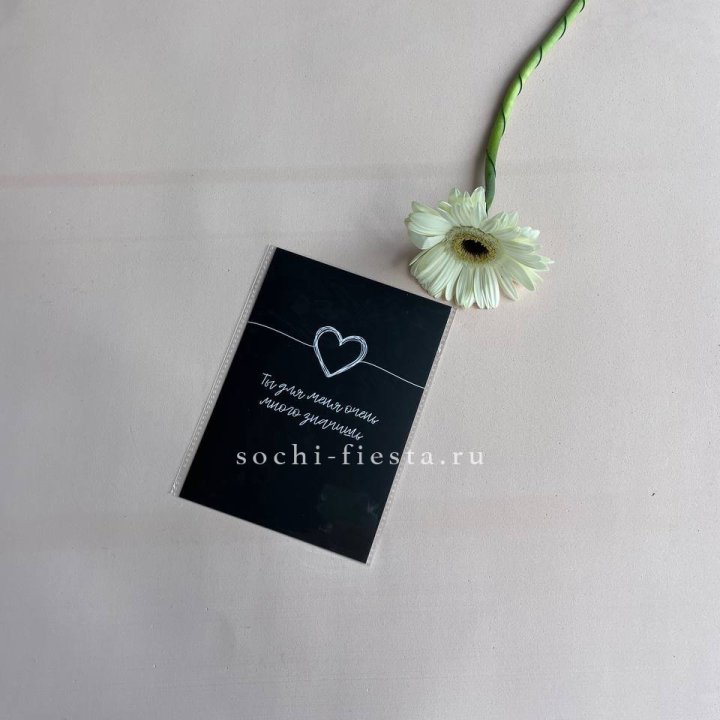 Открытка к букету "Ты для меня очень много значишь" в Оренбурге