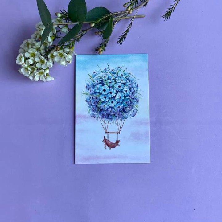 Открытка к букету "Флоростат" в Оренбурге