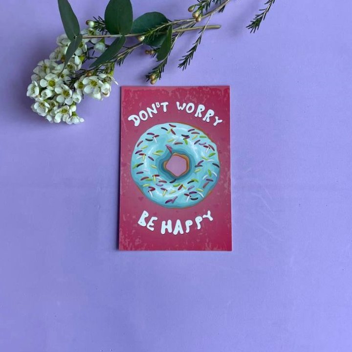 Открытка к букету "Не волнуйся..." в Оренбурге