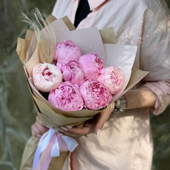 Букет пионов "Венди" в Оренбурге
