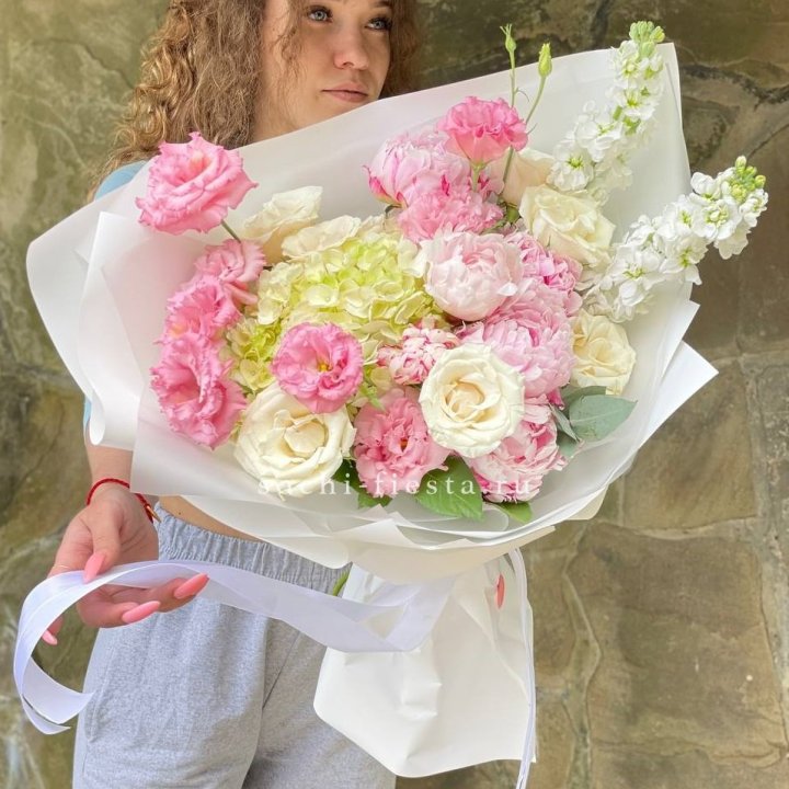 Букет с пионами №3 в Оренбурге
