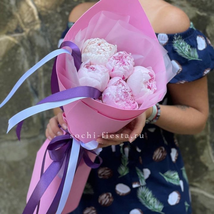 Букет пионов "НАЙ" в Оренбурге