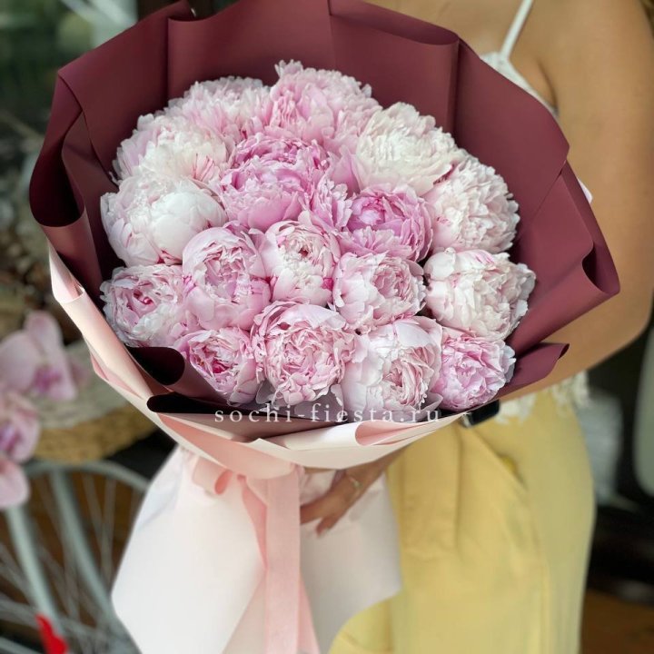 Букет с пионами №5 в Оренбурге