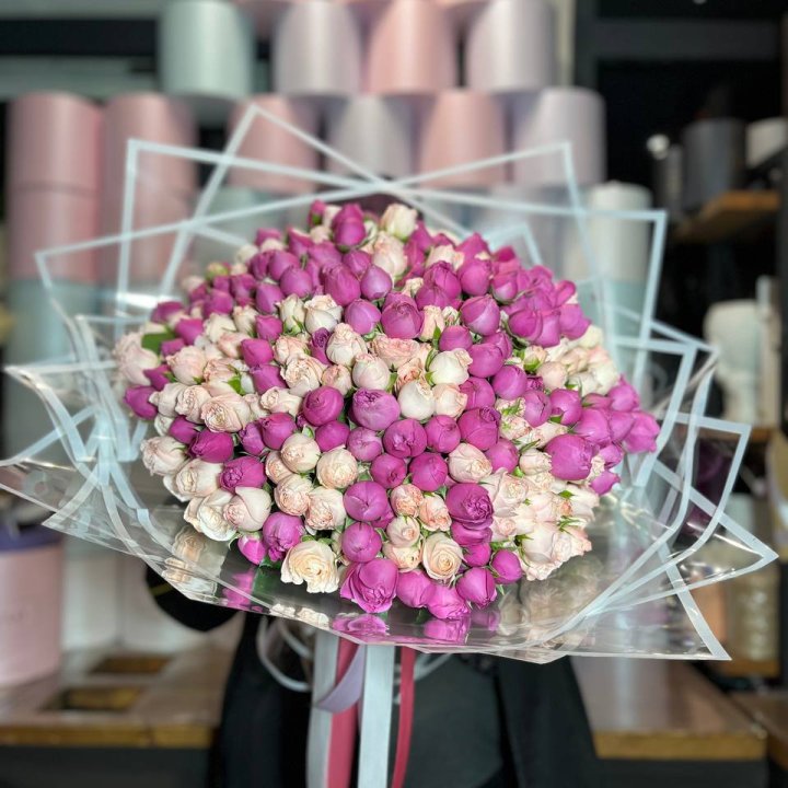 101 кустовая пионовидная роза в Оренбурге