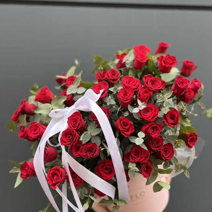 45 Красных роз в боксе "Сеньёрита" в Оренбурге