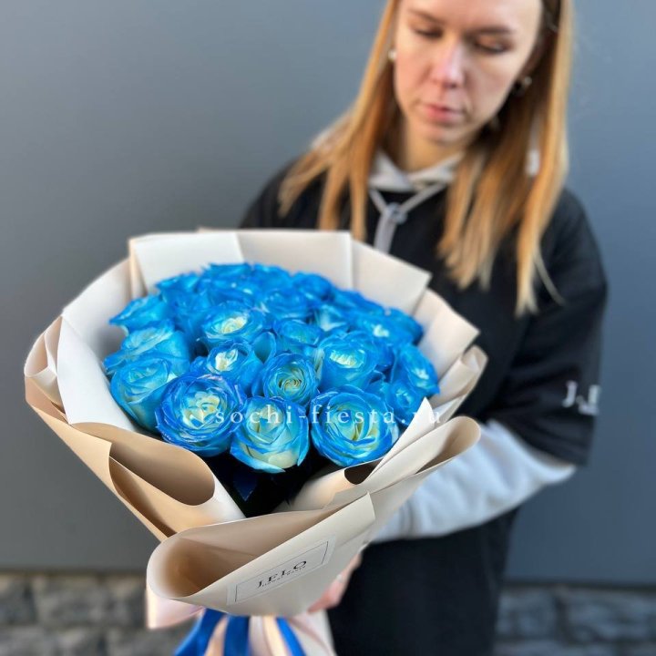 Букет синих роз блю логан в Оренбурге