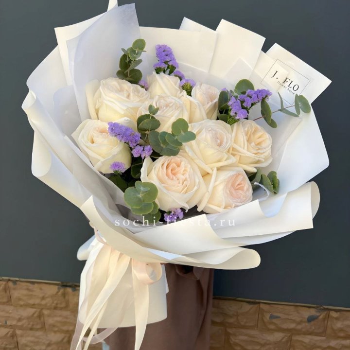 Букет из роз Вайт охара в Оренбурге