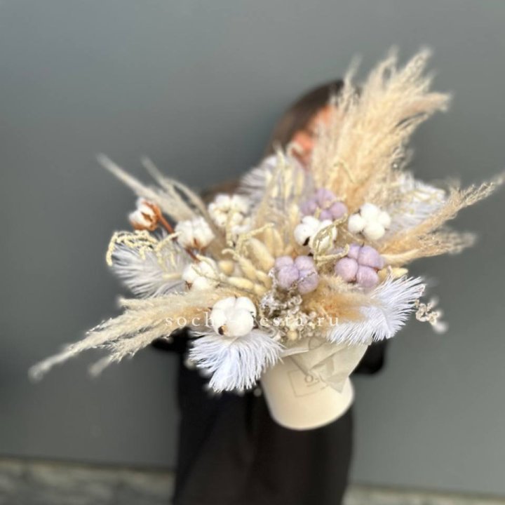 Авторский бокс с сухоцветами №3 в Оренбурге