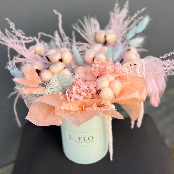 Авторский бокс с сухоцветами №3 в Оренбурге