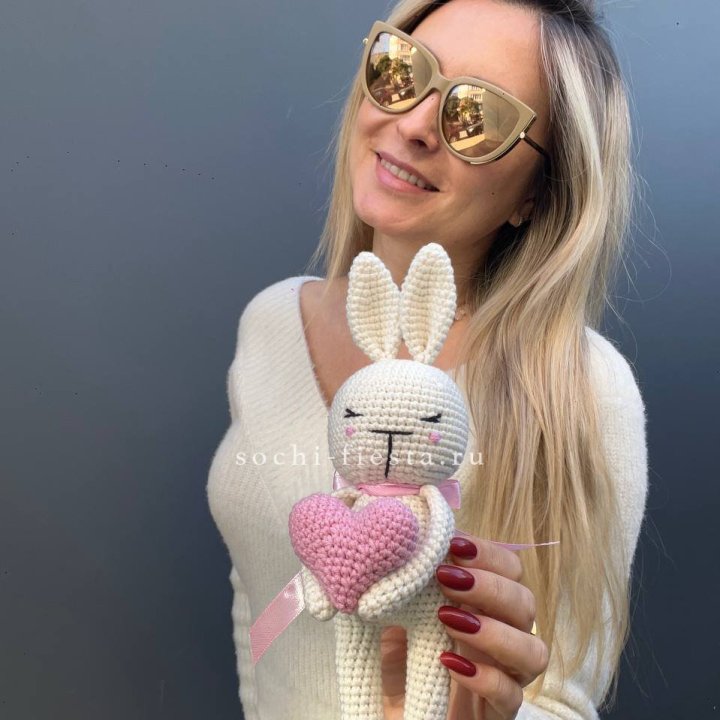 Зайка с сердцем ручной работы в Оренбурге