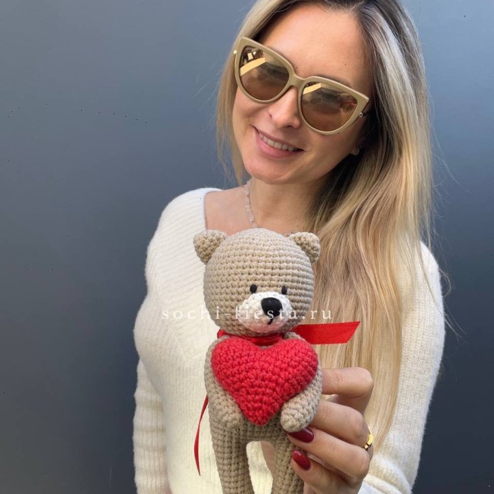 Мишка с сердцем ручной работы в Оренбурге