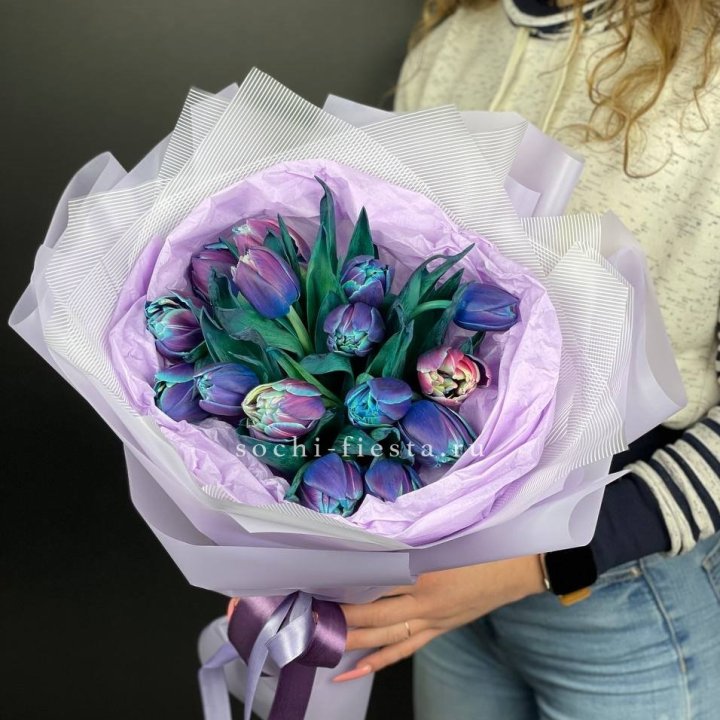 Букет тюльпанов "Пандора" в Оренбурге