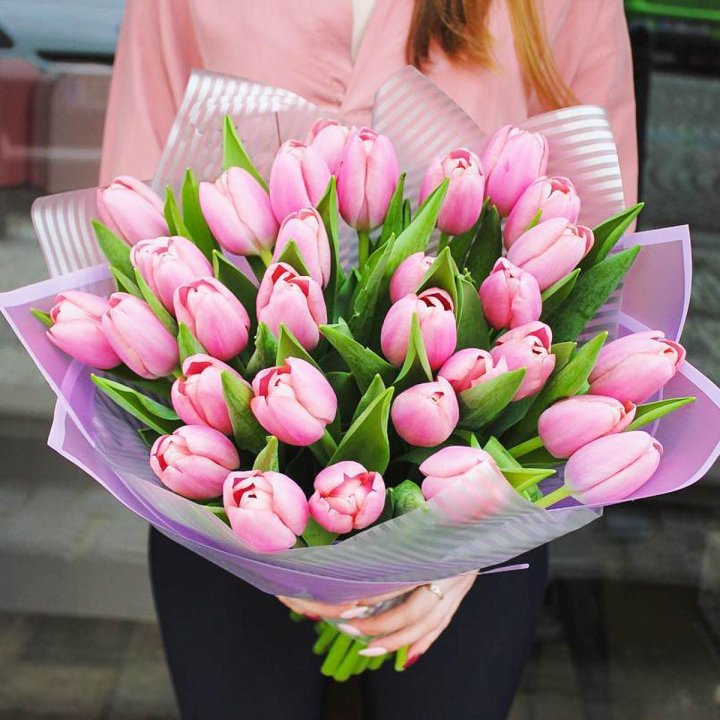 25 тюльпанов "Айс крем" в Оренбурге