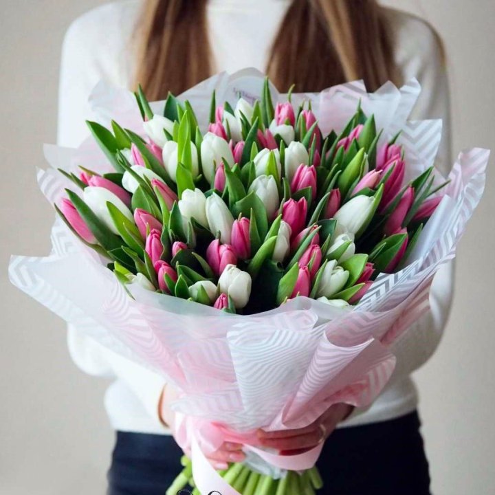Букет тюльпанов "Лолита" в Оренбурге
